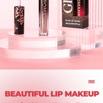1Pc Lip Gloss Pearlescent particles shimmer Suitable for party, stage, Valentine's Day gift, daily wear