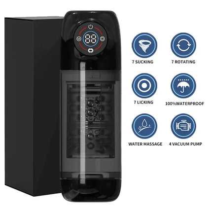 Automatic Male Masturbator Cup 7 Sucking Rotating Licking Modes Pocket Pussy Stroker Blowjob Penis Pump Sex Toys For Men