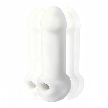 High Elasticity Penis Sleeve Prostate Massage Penis Enlargement Delay Ejaculation Silicone Condoms G-point Sex Toys for Men