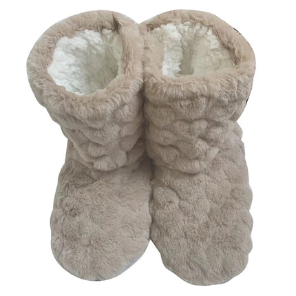 2026 Winter Adult Thick Warm Floor Shoes High Tube Non-Slip Indoor Cotton Shoes Plush Home Slippers Men And Women