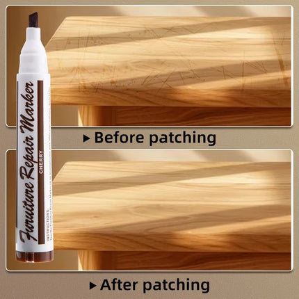 13pcs Wood Scratch Repair Kit Furniture Markers Crayon Sharpener Set Waterproof Pen for Floors Tables Desks Stains Oak Maple
