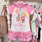 8417 pink Dress / L