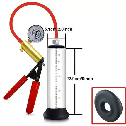 Manual Penis Enlarger Acrylic Penis Pump Sex Toy for Men Vacuum Pump Male Masturbation Penis Extender Trainer Adults Sex Product