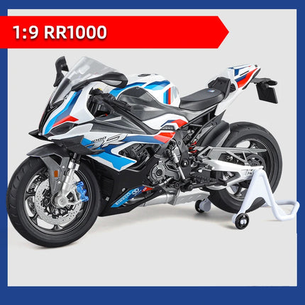 1/9 M1000RR S1000RR Alloy Racing Motorcycle Simulation Metal Street Sports Motorcycle Model With Light Collection Kids Toys Gift