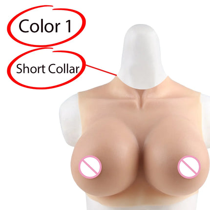 KnowU Upgraded Breast Forms Fake Boobs A-H Cup Silicone Filler Light And Thin For Cosplay Transgender Drag Queen