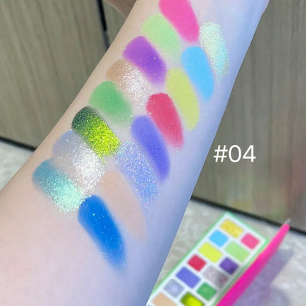 Qianyan Cheeryep 16 Color Eyeshadow Palette Glitter Chameleon Matte Pearlescent Flash Plate Cowherd Sequins