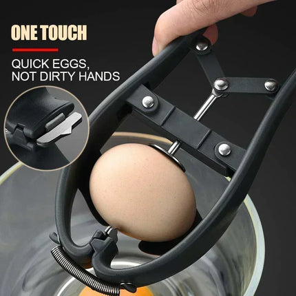Automatic Egg Cracker Stainless Steel Egg Separator for Raw Egg White Separator Egg Opener Easy Eggshell Cutter Kitchen Gadget