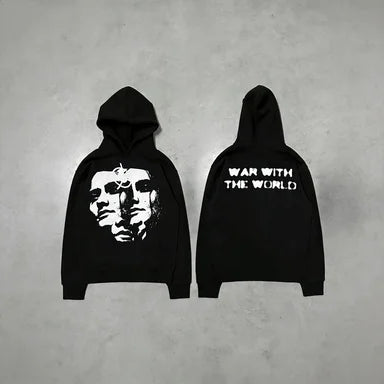 Portrait Print Hoodie / Hoodie Imprimé Portrait