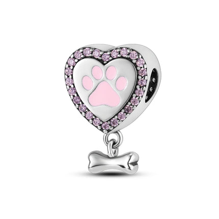 Charms 925 Sterling Silver Cute Cat Collection Charms Beads Paw Print Pendant Beads Fit Original DIY Bracelet Gift Women Jewelry