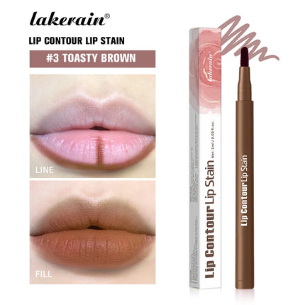 Lakerain Lip Liner Pencil Ballpoint Felt Tip Transfer-proof Lip Liner Stain Smudge-proof Waterproof Lip Liners Natural Makeup