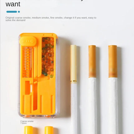 Cigarette Holder Smoking Explosion Beads Pusher Pop-up Smoke Push Ball Box DIY Ice Bead Popping Capsule Cigarette Accessories