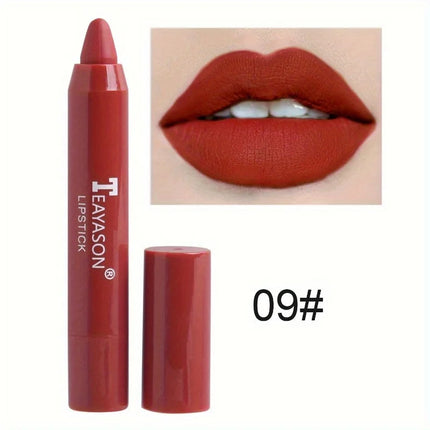 12 Colors Matte Lipstick, Pigmented Moisturizing Lip Gloss, Easy-to-apply Lip Gloss, Matte Rotating Lipstick Pen