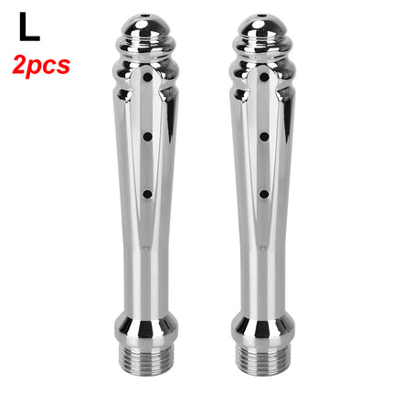 7 Holes Metal Anal Washer Nozzles Butt Plug for Women Vaginal Shower Men Anus Cleaner Enema Douche Medical Sex Toys Couple Games
