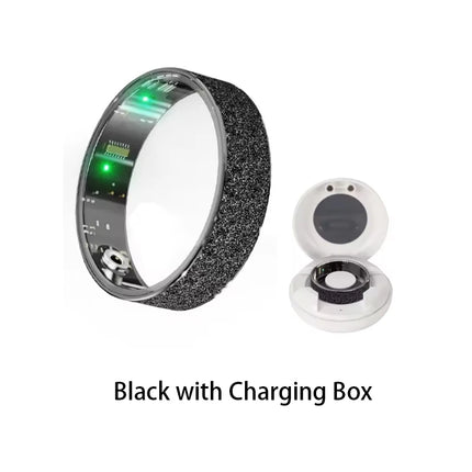 Simple Smart Ring Heart Rate Blood Oxygen Sleep Health Monitor Sport Ring IP68 Waterproof Pedometer Remote Gesture Control Photo