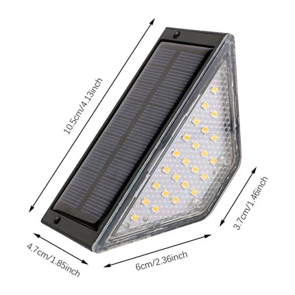 8Pcs LED Solar Step Lights, Waterproof Outdoor Stair Lights, Solar Deck Lights Outdoor Solar Landscape Lighting for Yard, Patio