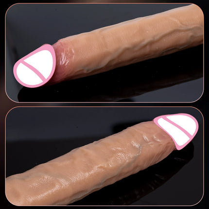 Double Head Dildo Realistic Longer Penis Anal Vaginal Stimulator Liquid Silicone Sex Toys for Lesbian Couples Gay Men Dildos