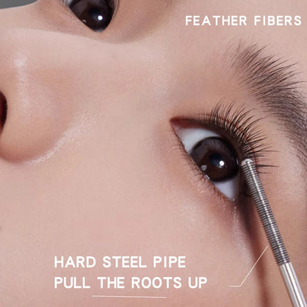 MACKANDY Waterproof 3D Lengthening Mascara Black Eyelash Extension Eye Lashs Brush Long-Wearing Silk Mascara Cosmetics Gift