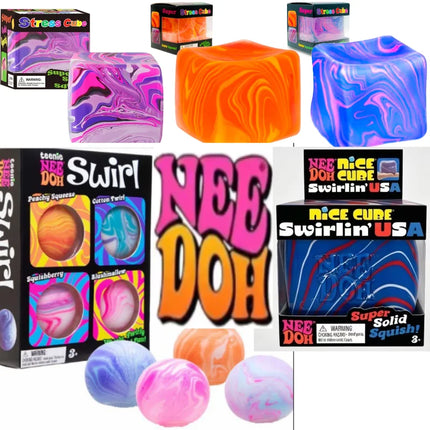 Needoh Soft and Glutinous Sensory Stress-relief Toy Cube Filled with Gel Stretchable Ball Soft Ice blind box Slow Rebound