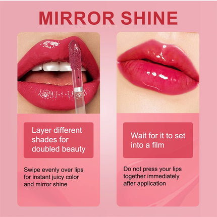 Lakerain Juice Mirror Water Light Lip Glaze Sugar Version Moisturizing Mirror Dudu Lip Gloss Hydrating Lip Gloss Female Cosmetic