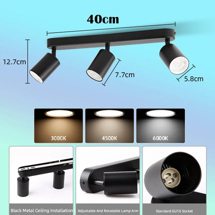 110v 220v LED Ceiling Light GU10 LED Track Spot Light for Chandelier Bedroom Corridor Ceiling Lamp  Replacement Bulb lighting