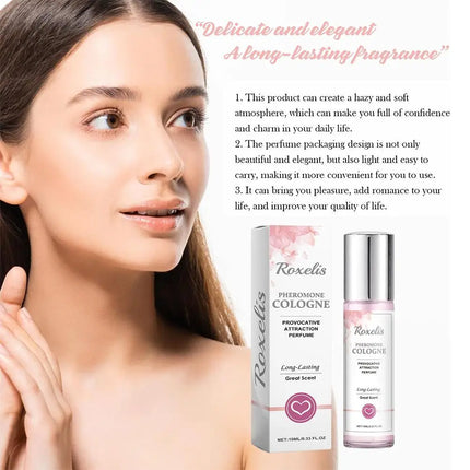 10ml Original Female Pheromone Long Lasting Ball Bearing Portable Perfume Enhances Fresh Fragrance Charm Cologne Man Women