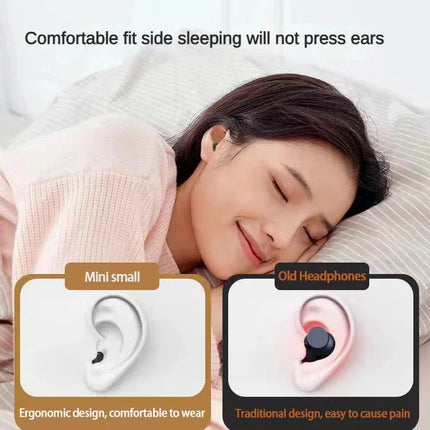 Mini 5.3 wireless bluetooth headset small earbuds sleep work sports invisible headphones HD HIFI bass sound quality earphones