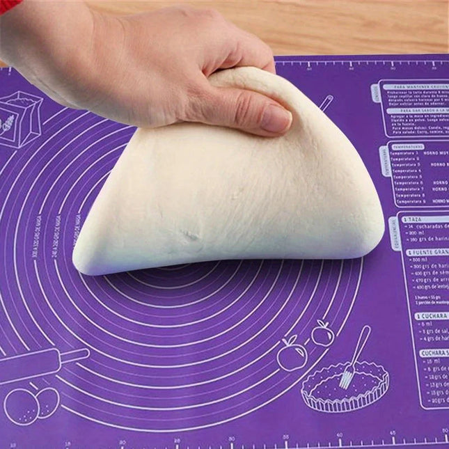 Silicone Pad Baking Mat Sheet Kneading Dough Mat For Kitchen Rolling Dough Pizza Large Dough Non-Stick Maker Holder