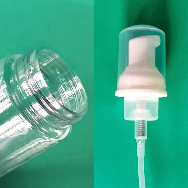 14/28PCS Transparent Empty eylelash foam pump bottle cream cleanser bubble plastic bottle mascara cleansing bottle