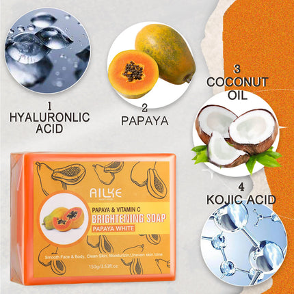 AILKE Glutathione 5-in-1 Women Skin Care Kit, With Body Lotion,  Serum, Dark Spot Removal Cream, Body Cream, Brightening Soap