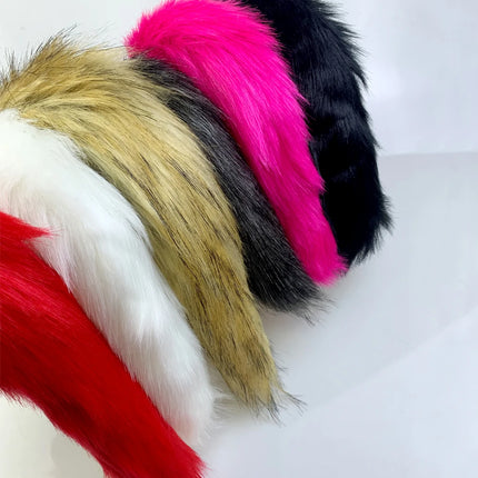 1pcs, Vibrating silicone tail anal plug, Role-playing animal games, Vibrators, Anal extension exercises, butt plug, adult pleasu