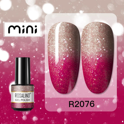 ROSALIND Temperature Changed Gel Nail Polish Soak Off Gel Varnishes Nail Art Semi Permanent Base Top Coat UV Nail Gel Polish