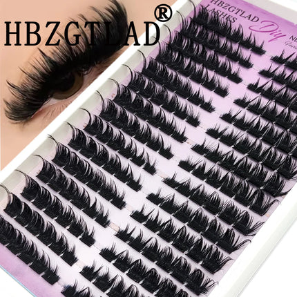 HBZGTLAD 15 Row Fairy Eyelash Cluster Manga Eyelash Cluster Transparent Spike Anime Eyelash Extension Makeup Tool Personal Manga