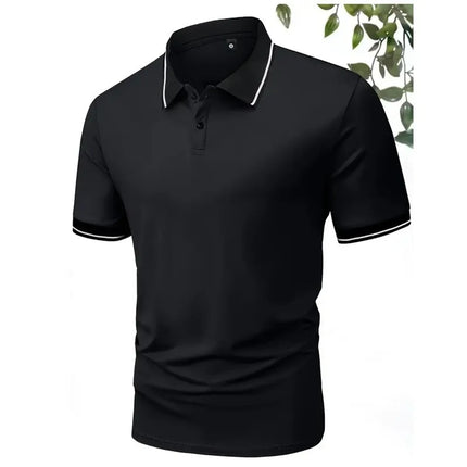 Fashion Men's Short Sleeved Summer Polo Shirt with 3D Digital Printing for Casual Outdoor Wear Cross-border Europe and America