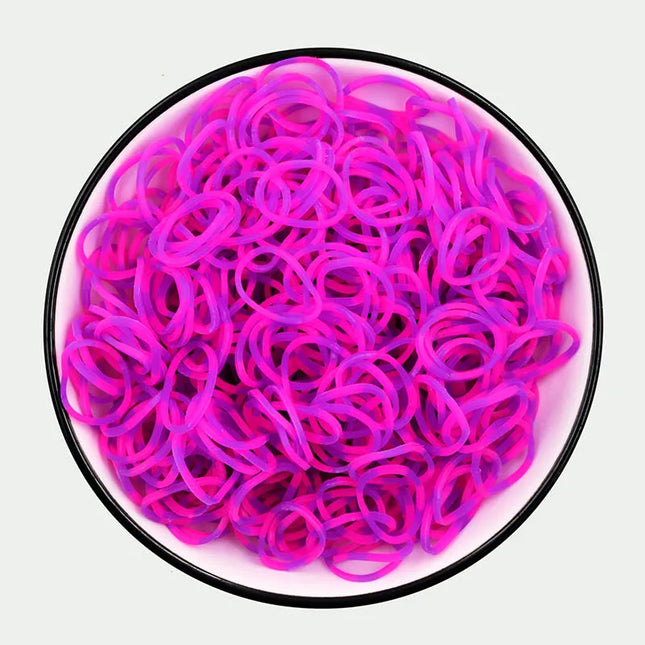 600Pcs Refill New Loom Rubber Bands Bracelet for Kids Hair Rubber Loom Bands Make Woven Colorful Necklace DIY Toy Children Gift