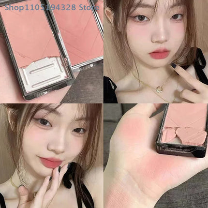 [MP]Girl Blush Peach Makeup Blusher Palette Cheek Nude Brown Contour Blush Cosmetics Korean Natural Rouge Cheek 6 Colors