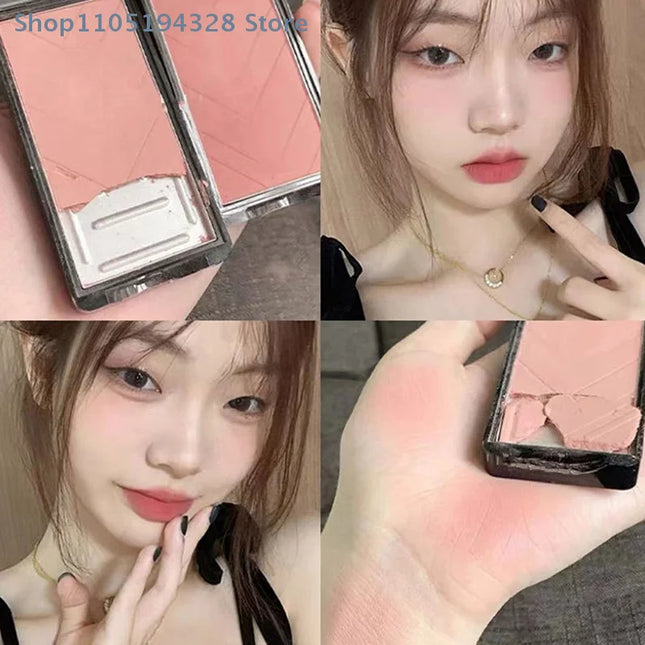 [MP]Girl Blush Peach Makeup Blusher Palette Cheek Nude Brown Contour Blush Cosmetics Korean Natural Rouge Cheek 6 Colors