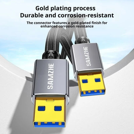 SAMZHE USB to USB 3.0 Extension Cable Male to Male Type A USB 2.0 Extend Cable For Hard Drive TV Box Laptop USB to USB Cable