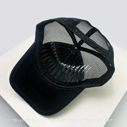 New Unisex Japanese 3D Printed Letter Baseball Hats Sunshade Personal Breathable Hip-hop Trucker Caps Color Block Versatile Mesh