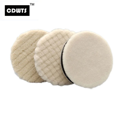 CDWTS Japan Wool Polish pad 3 inich 80mm Professional Detailing Wollen Polishing Pad For DA  RO Car Polisher