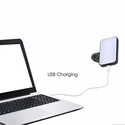 Upgrade Portable Mini Selfie Fill Light Rechargeable 3 Modes Adjustable Brightness Clip On For Mobile Phone Make Up Computer Fil
