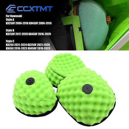 Motorcycle Air Filter Cleaner Intake Sponge For Kawasaki KX 250F 450F KX250F KX450F KX250 KX450 2006-2024 Universal Parts