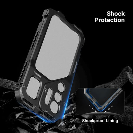 NEEWER Phone Cage For Samsung Galaxy S26 Ultra, Mobile Video Rig Stabilizer Vlog Kit with 3X Backplate for 67mm Filter