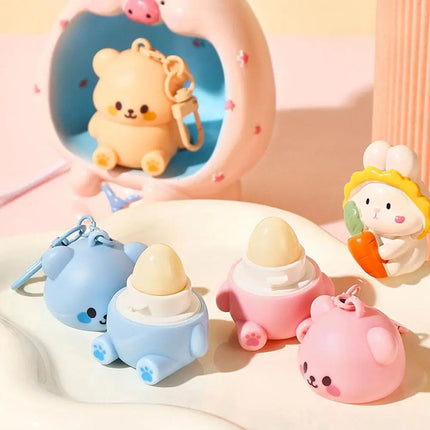 Moisturizing Kids Bear Lip Balm Gentle Repair For Chapped Lips Improves Chapping Lip skin Texture Prepares Makeup For Daily Care
