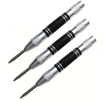 Auto Center Puncher Hole Marker Wood Metal Steel Spring Load Kerner Drill Locator Heavy Duty Punch Carpentry Automatic Hand Tool