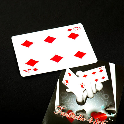 Fantastic 4 To 6 Moving Point Card Magic Tricks Professional Close Up Card Magic Props Magician Illusion Game Easy To Perform