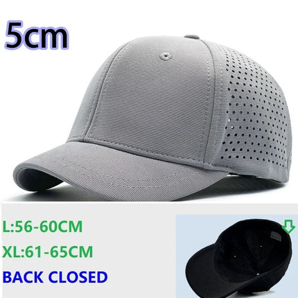 Back Closed Baseball Caps for Men and Women, Big Head and Small Head Hat, High Quality Headwear