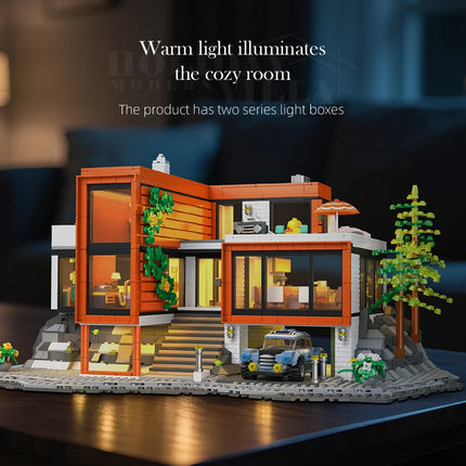 89133 Forest Villa Street Scene Series Toys and Ornaments, Kids Building Blocks, Architectural Model Assemblies, Birthday Gifts
