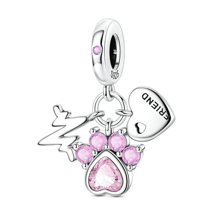 925 Sterling Silver Girl Holding Puppy Charm Love Tree of Life Fit Original 925 Bracelet For Women DIY Birthday Gift Jewelry