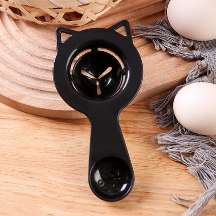 2-in-1 Cute Cartoon Cat Egg Separator & Measuring Cup Easy Yolk & White Filter for Baking and Cooking, Perfect Kitchen Gadget