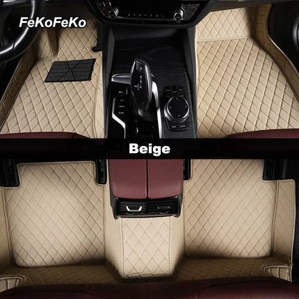 Custom Car Floor Mats For VW Polo Polo-Plus Polo-GTI Auto Carpets Foot Coche Accessorie